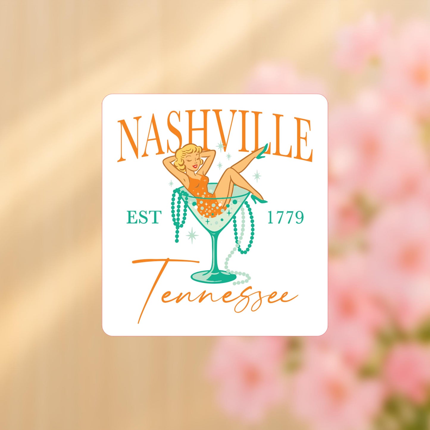 Vinyl Sticker-Love+Local Showgirl -4