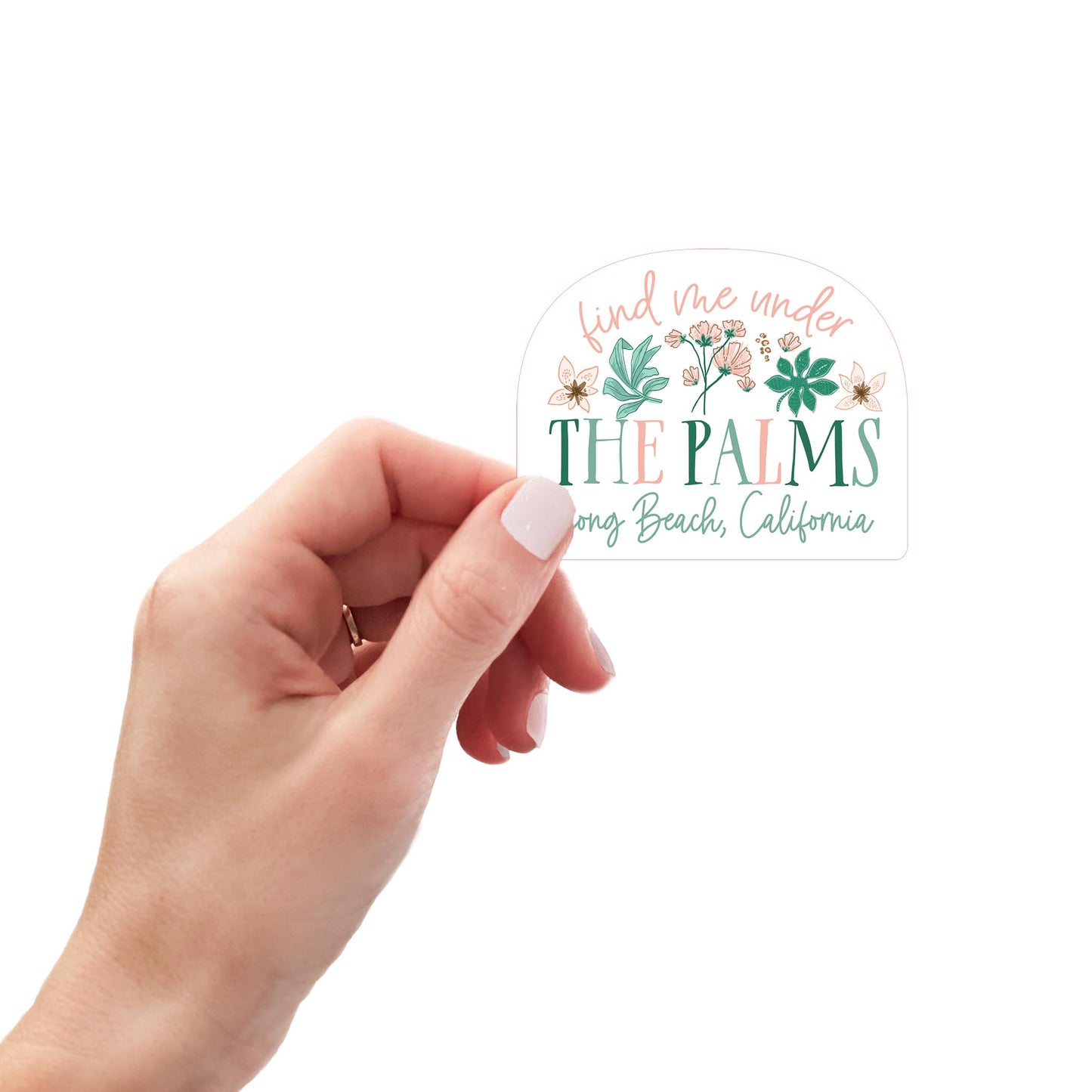 Vinyl Sticker-Love+Local Lush Tropics -0