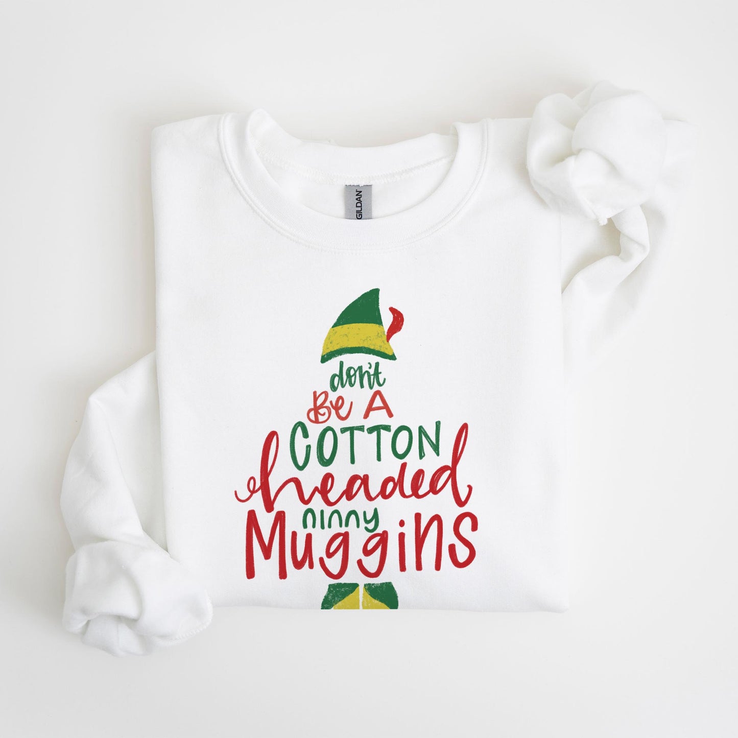 Gildan Sweatshirt White-Cotton Headed Ninny Muggins