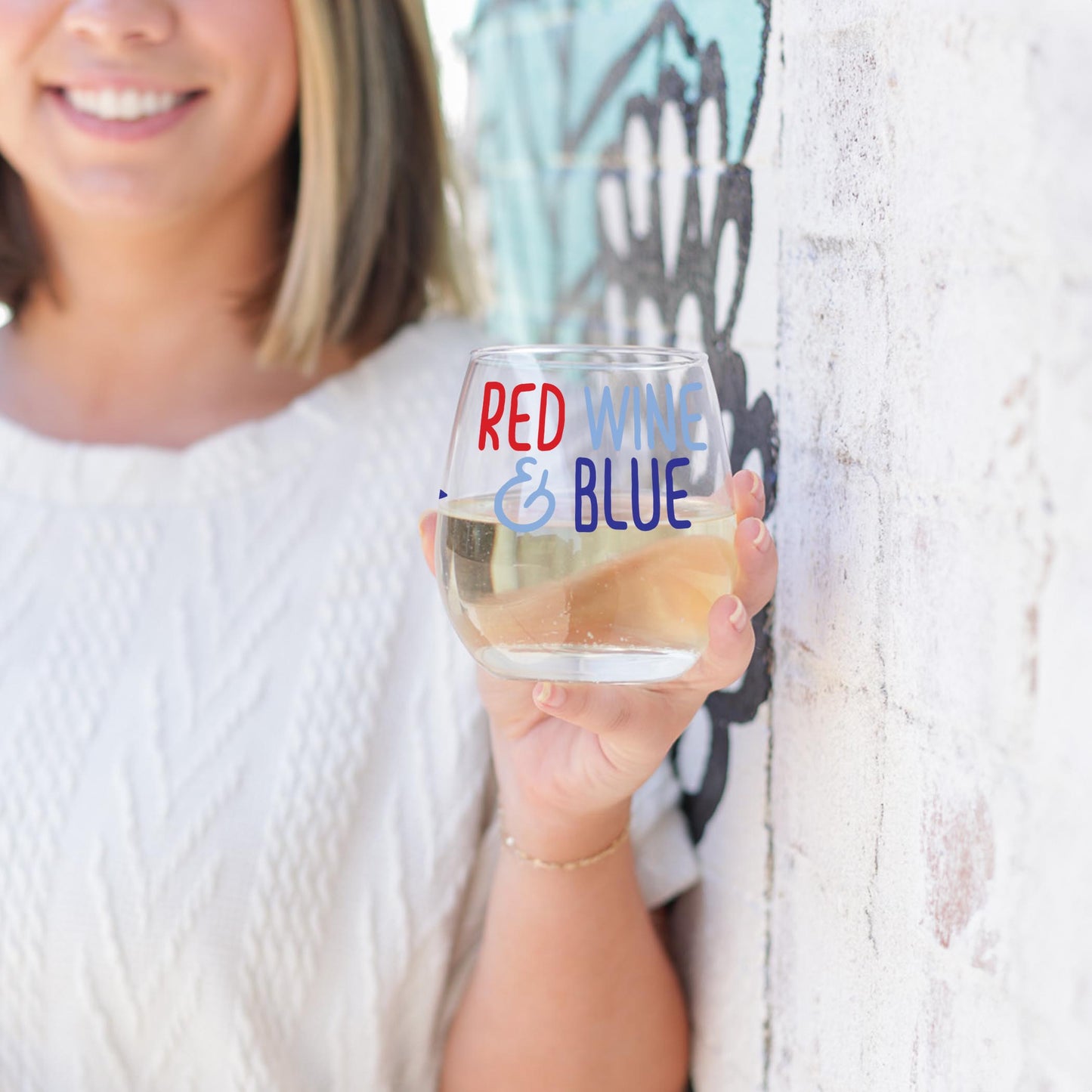 15oz Stemless Wine Glass-4th of July 250th Anniversary -3