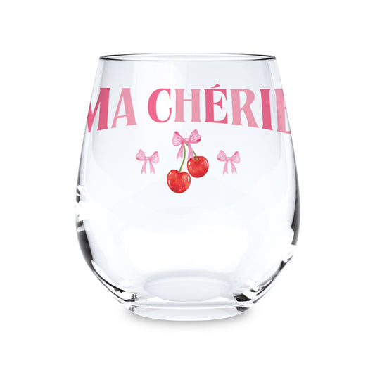 15oz Stemless Wine Glass-Ma Chรฉrie