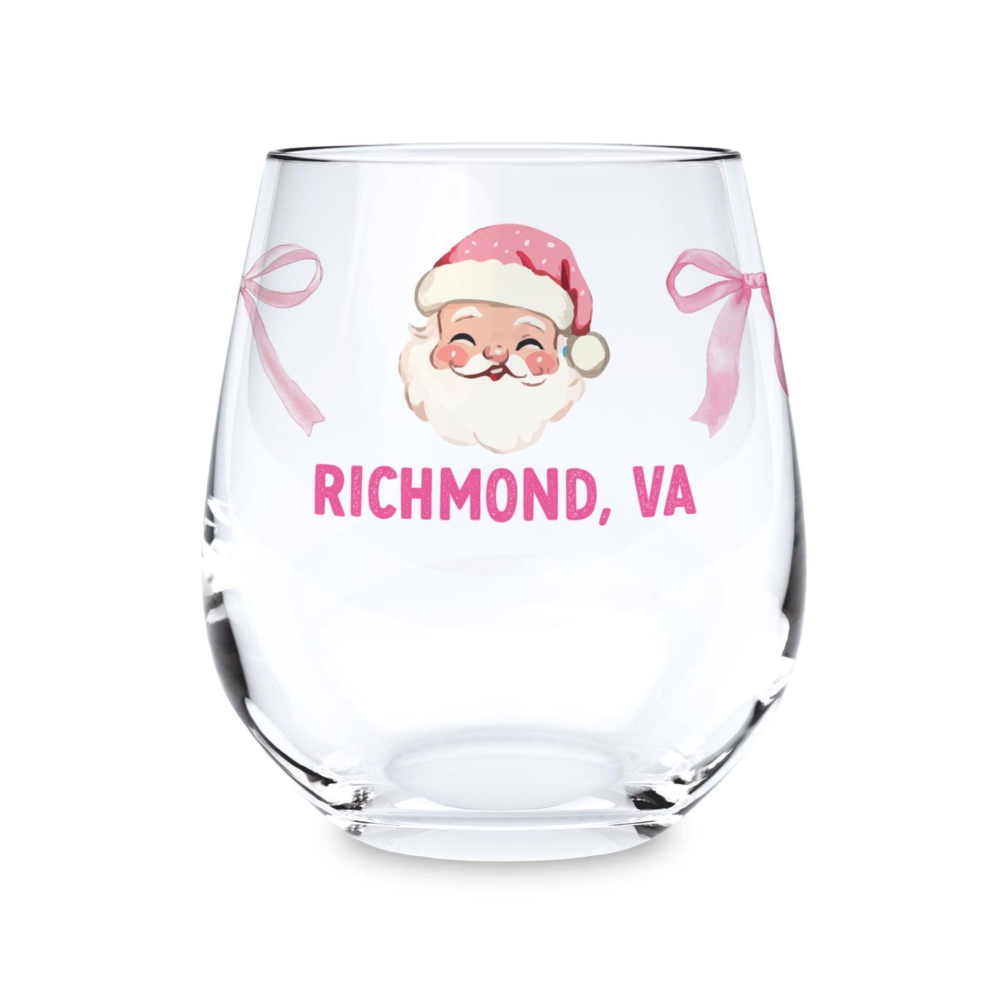 15oz Stemless Wine Glass-Love+Local Blush & Baubles - A Grand Millennial Christmas -0
