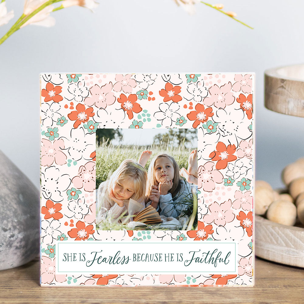 She is Fearless Square Photo Frame