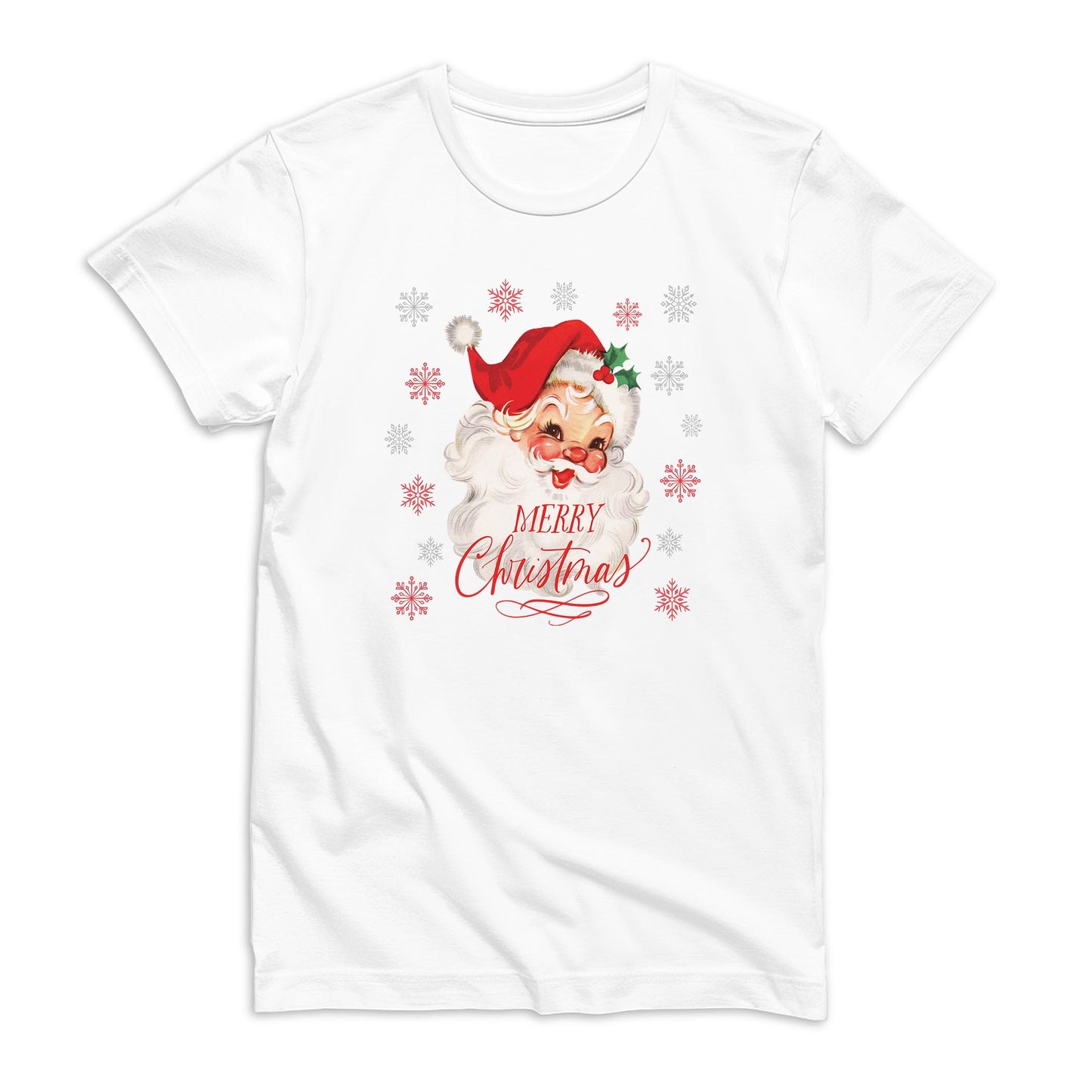 Bella Canvas T-Shirt White-Classic Santa
