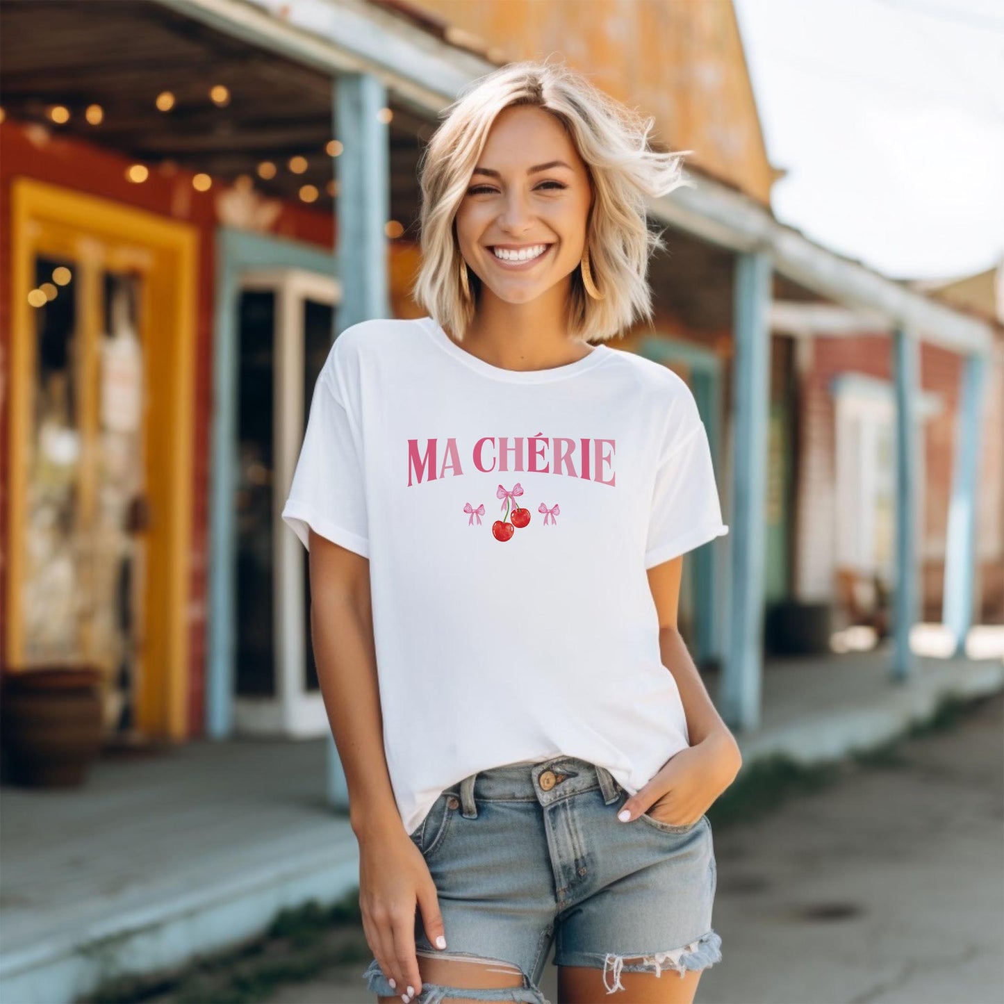 Bella Canvas T-Shirt White-Ma Chérie