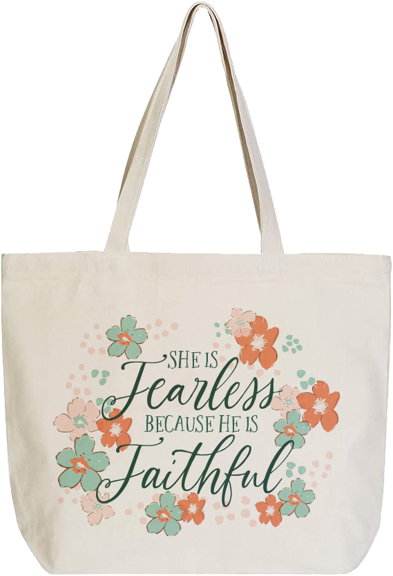 She is Fearless Canvas Tote