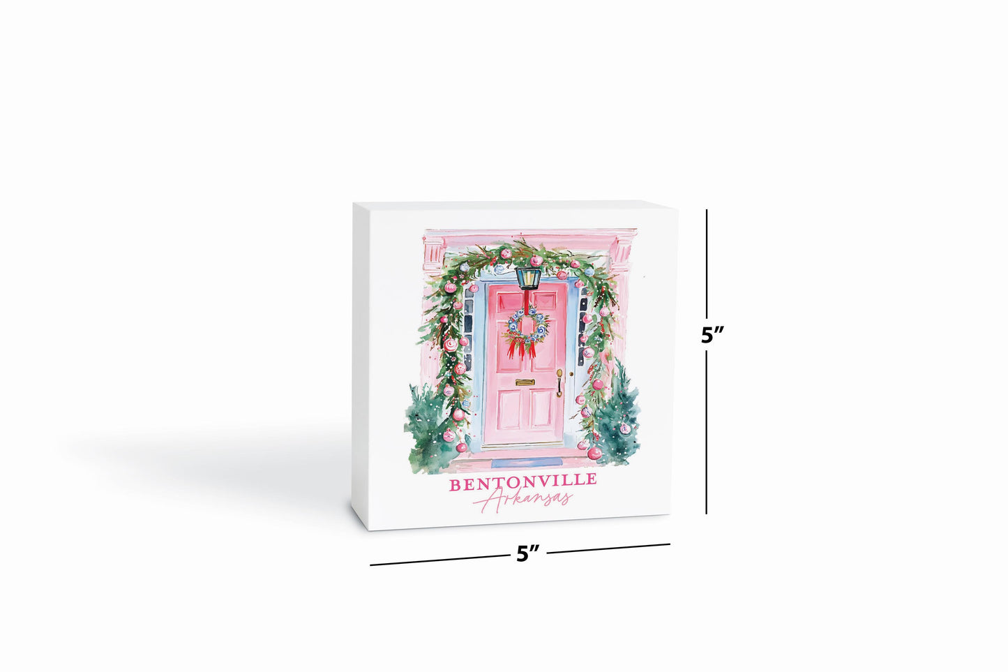 5x5 Wood Block-Love+Local Blush & Baubles - A Grand Millennial Christmas -6