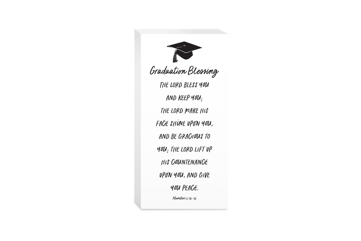 5x10 Wood Block-Graduation Blessing -0