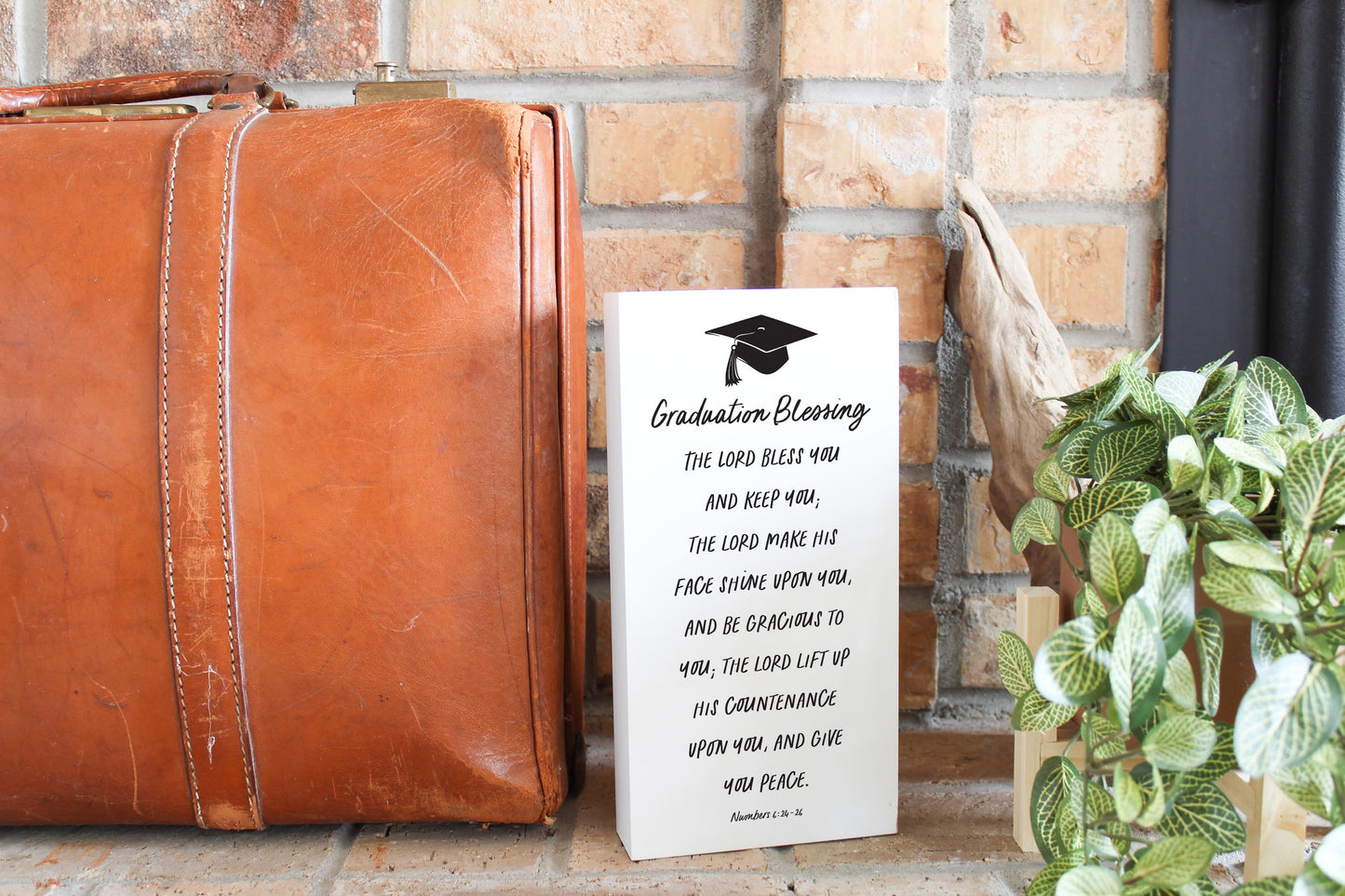 5x10 Wood Block-Graduation Blessing -3