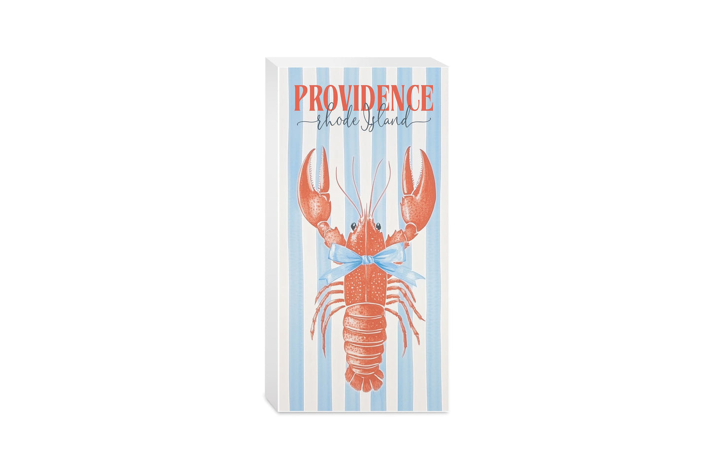 5x10 Wood Block-Love+Local New England Tides -0