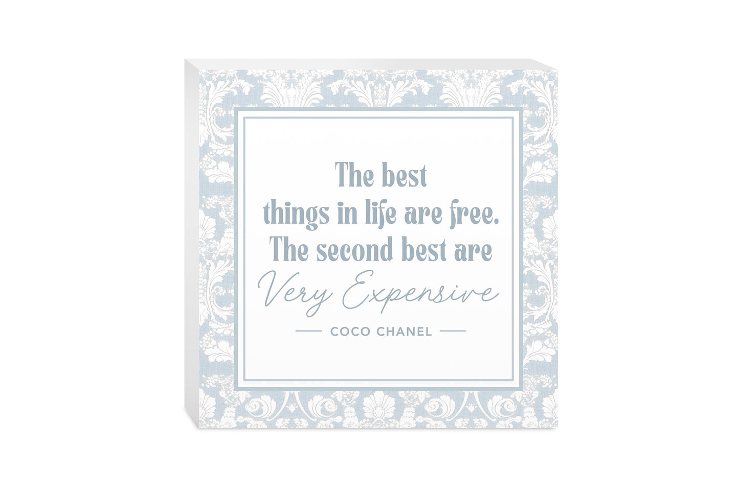 10x10 Wood Block-Chinoiserie Chic The Best Things In Life