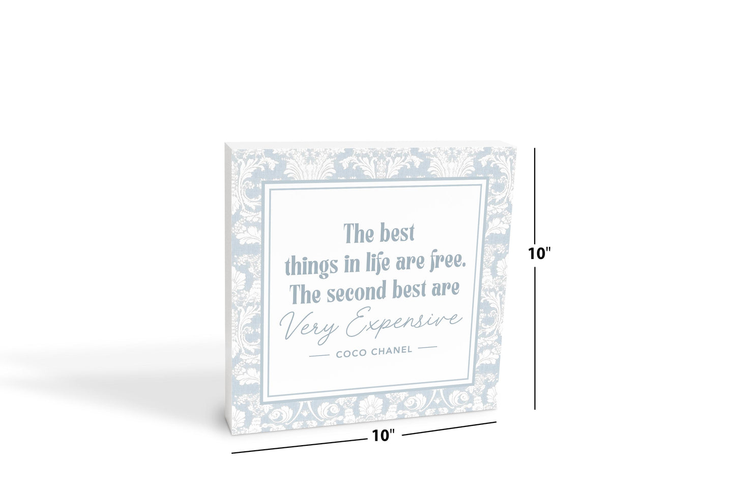 10x10 Wood Block-Chinoiserie Chic The Best Things In Life