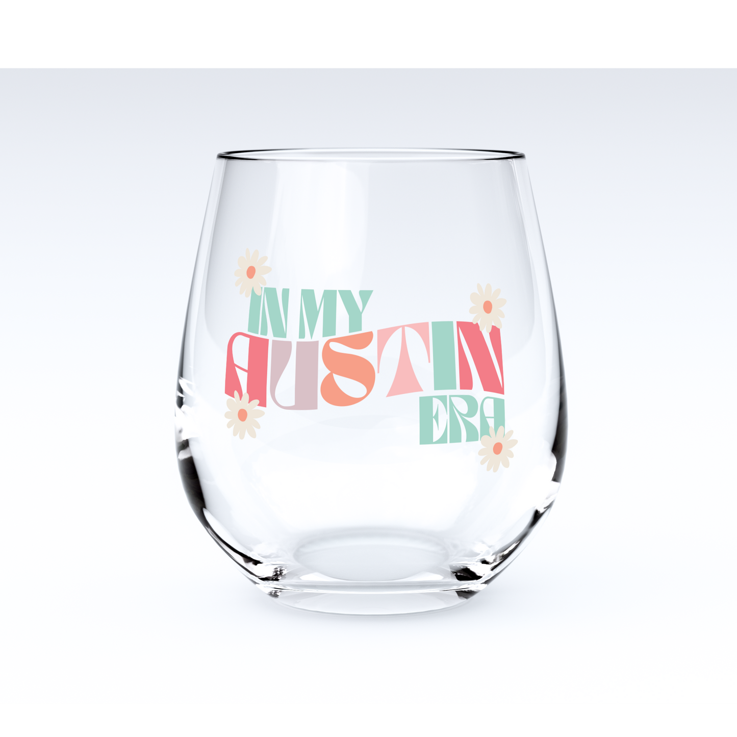 Stemless Wine Glass - Retro Wave Era Local