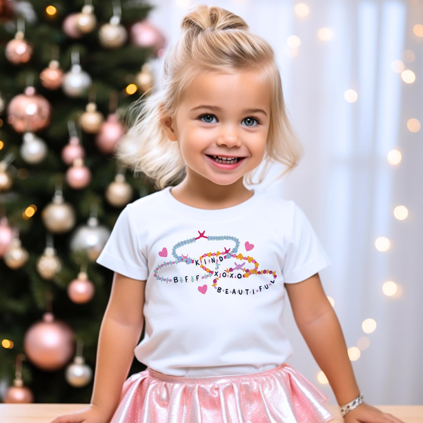 Bella Canvas Youth T-Shirt White-Friendship Bracelets