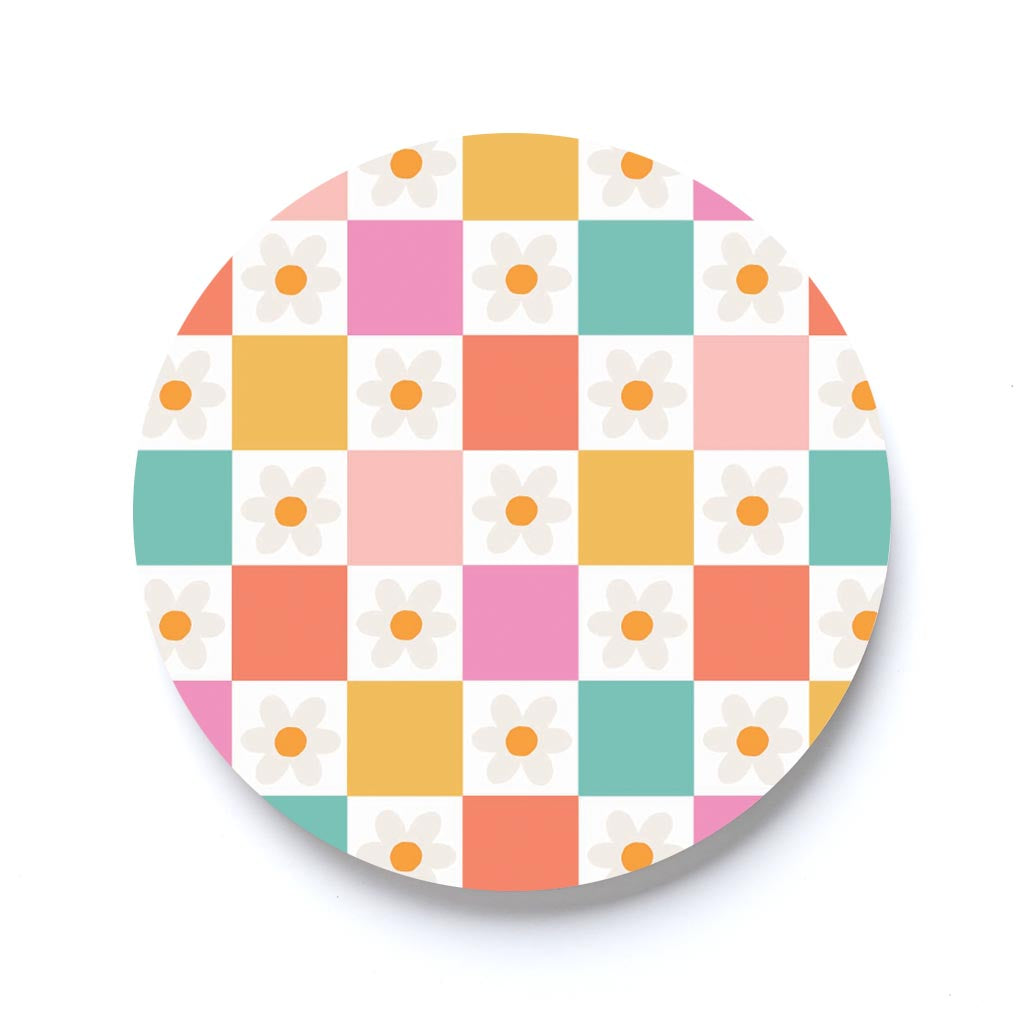 Floral Checker Pattern