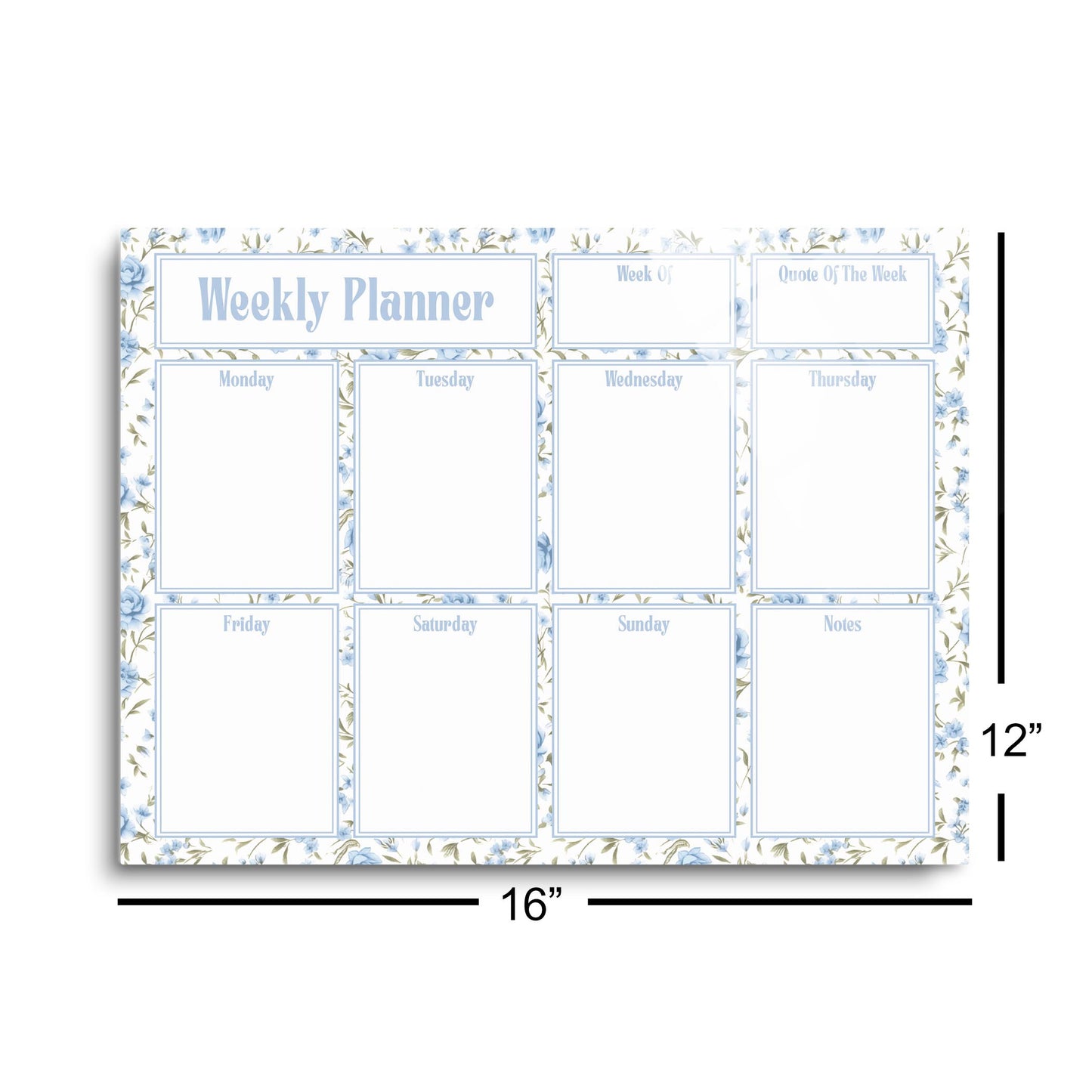 Chinoiserie Chic Weekly Planner Floral