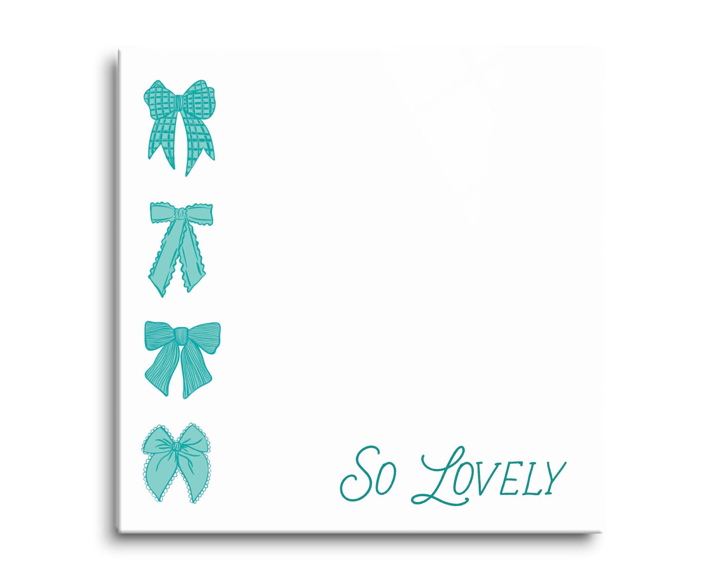 Preppy Bows 8x8 Dry Erase | Blue Bow So Lovely
