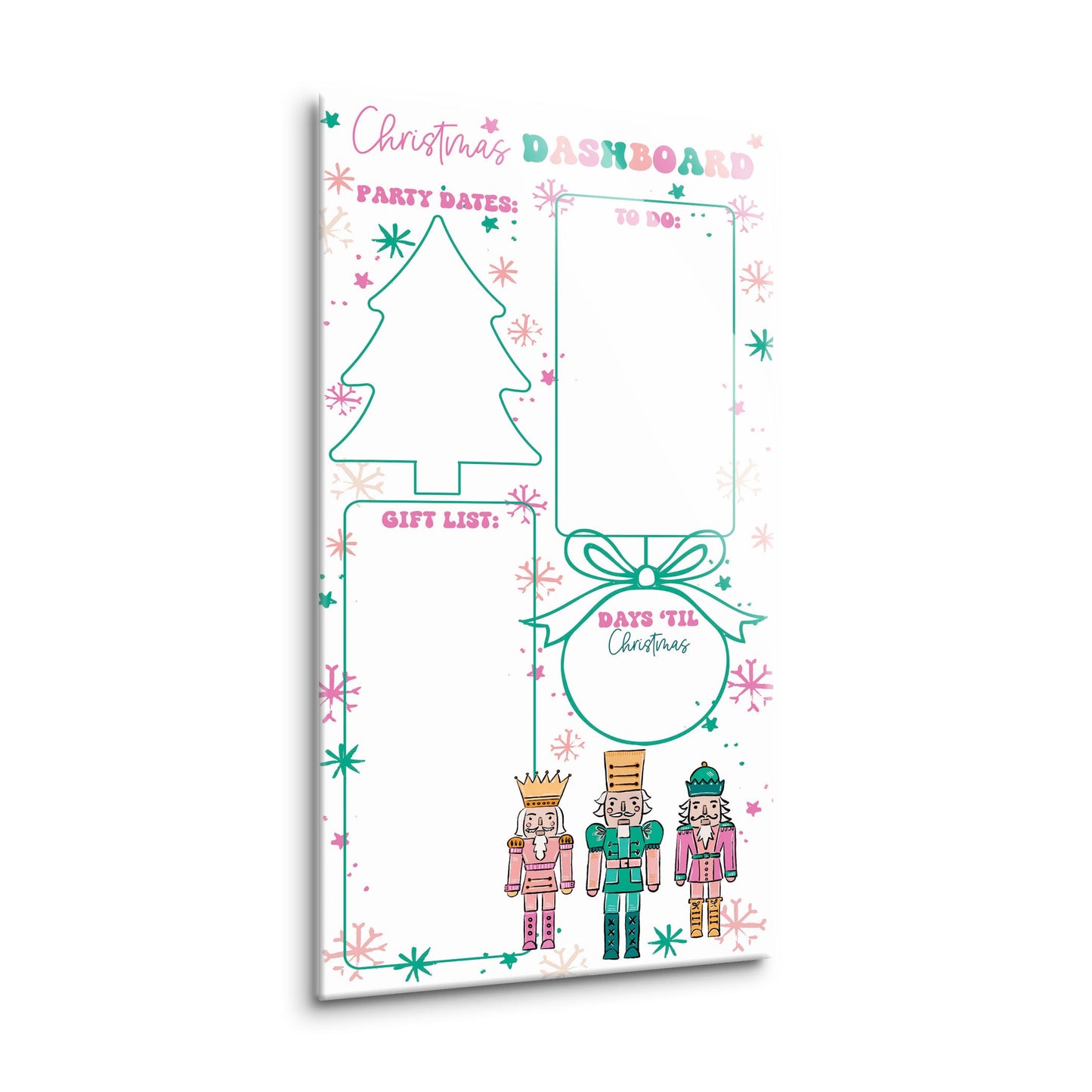 Confetti Nutcracker Christmas Dashboard | 8x16