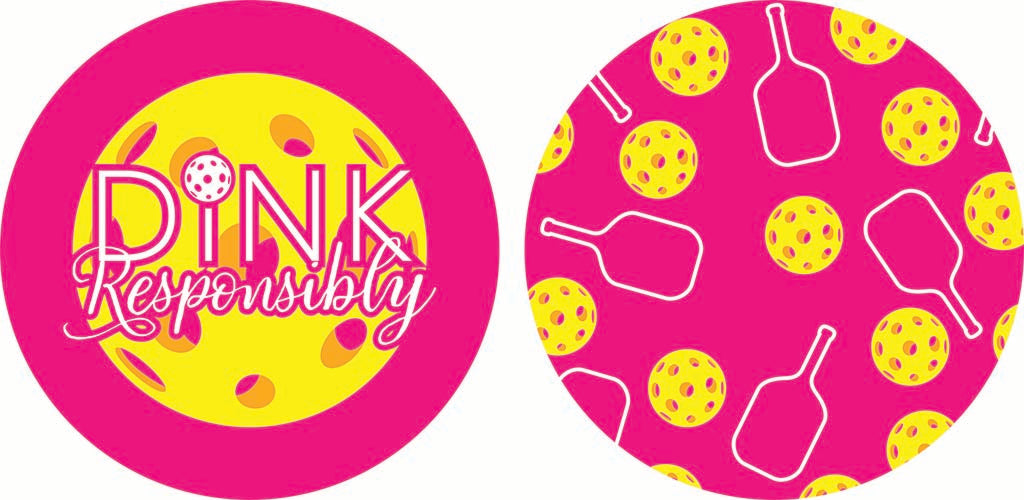 Car Coaster 2-Pack Kalia Lane-Dink Responsibly & Pattern -9