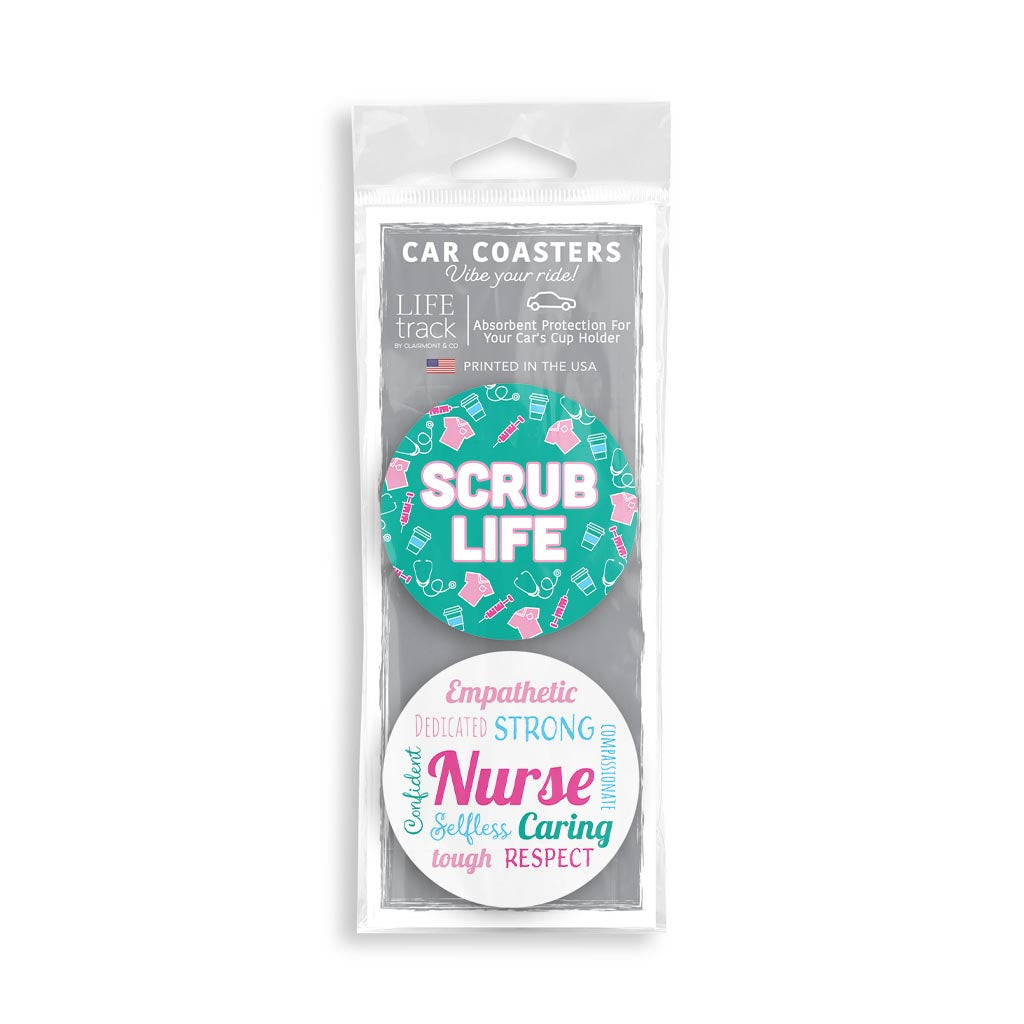 Car Coaster Pack - Nursing Attributes