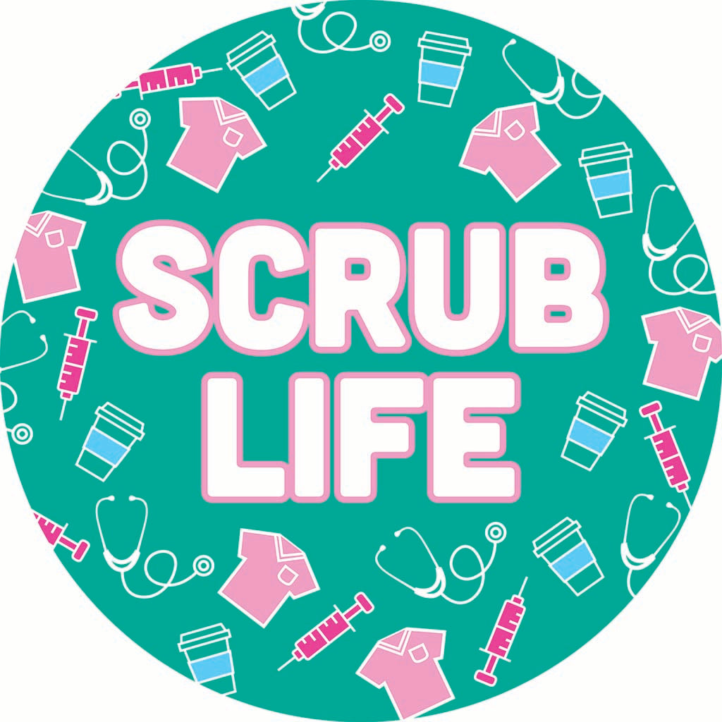 Car Coaster-Scrub Life Teal Icons -7