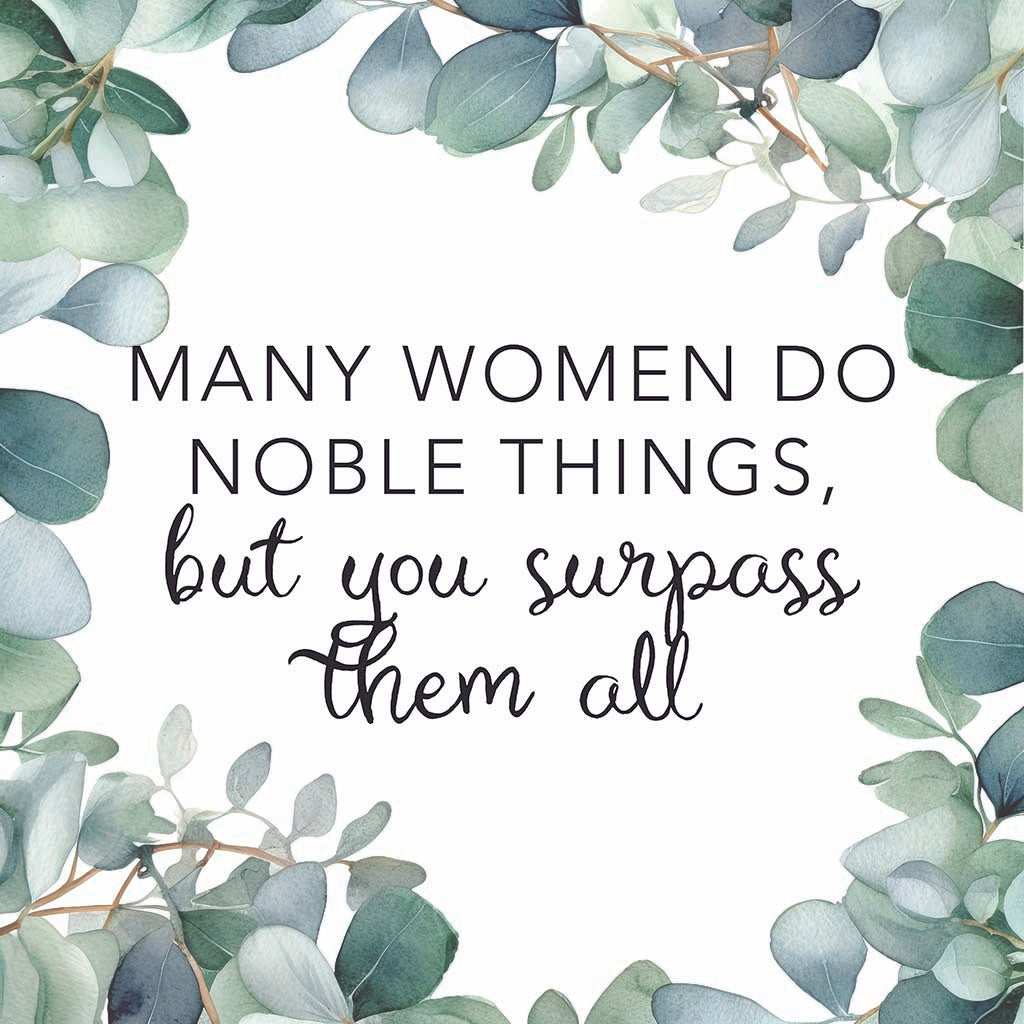 Ceramic Round Coaster-You Surpass Them All -7