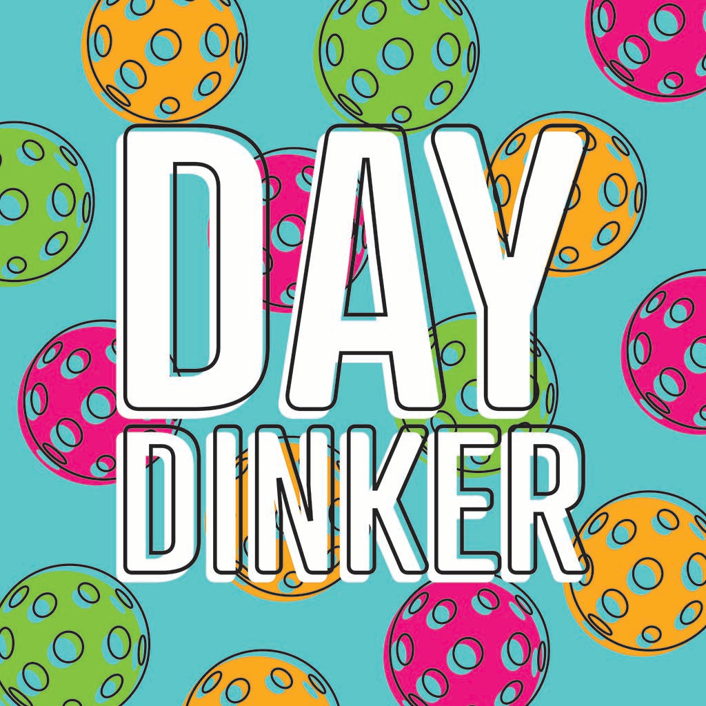 Ceramic Square Coaster-Day Dinker Blue -7