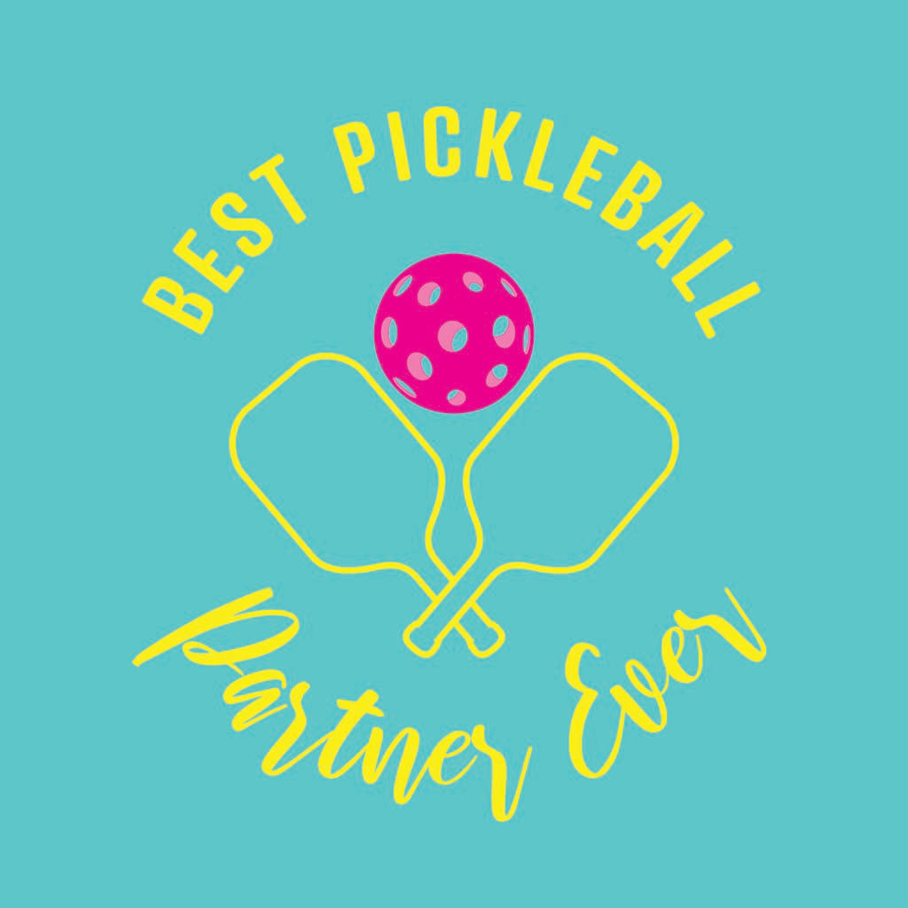 Ceramic Square Coaster-Best Pickleball Partner Ever -7