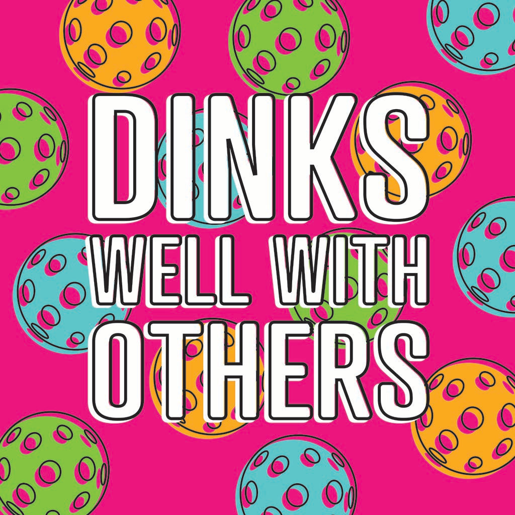 Ceramic Round Coaster-Dinks Well With Others -7