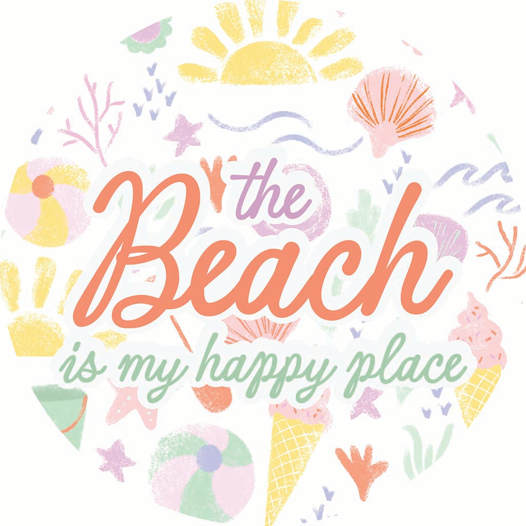 Car Coaster-Beach Is My Happy Place -7