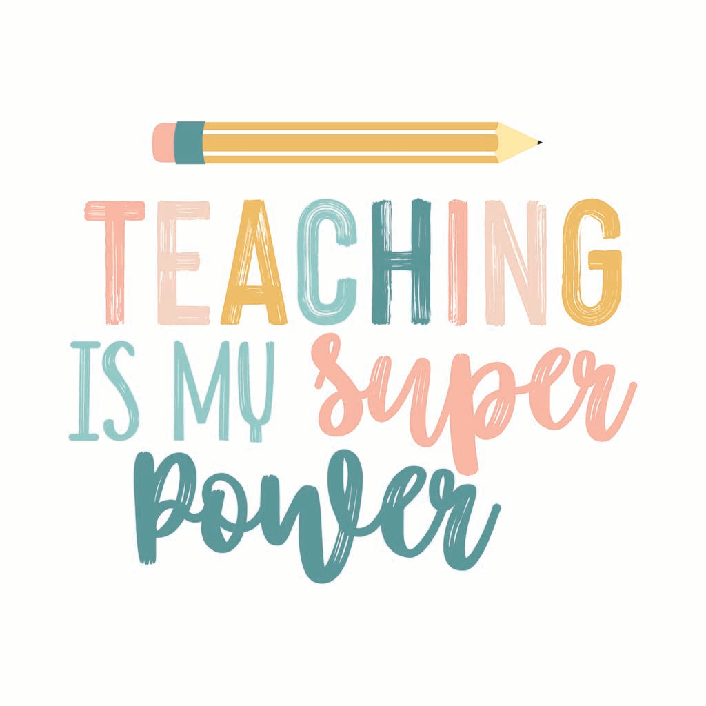 Ceramic Round Coaster-Teaching Is My Super Power -7