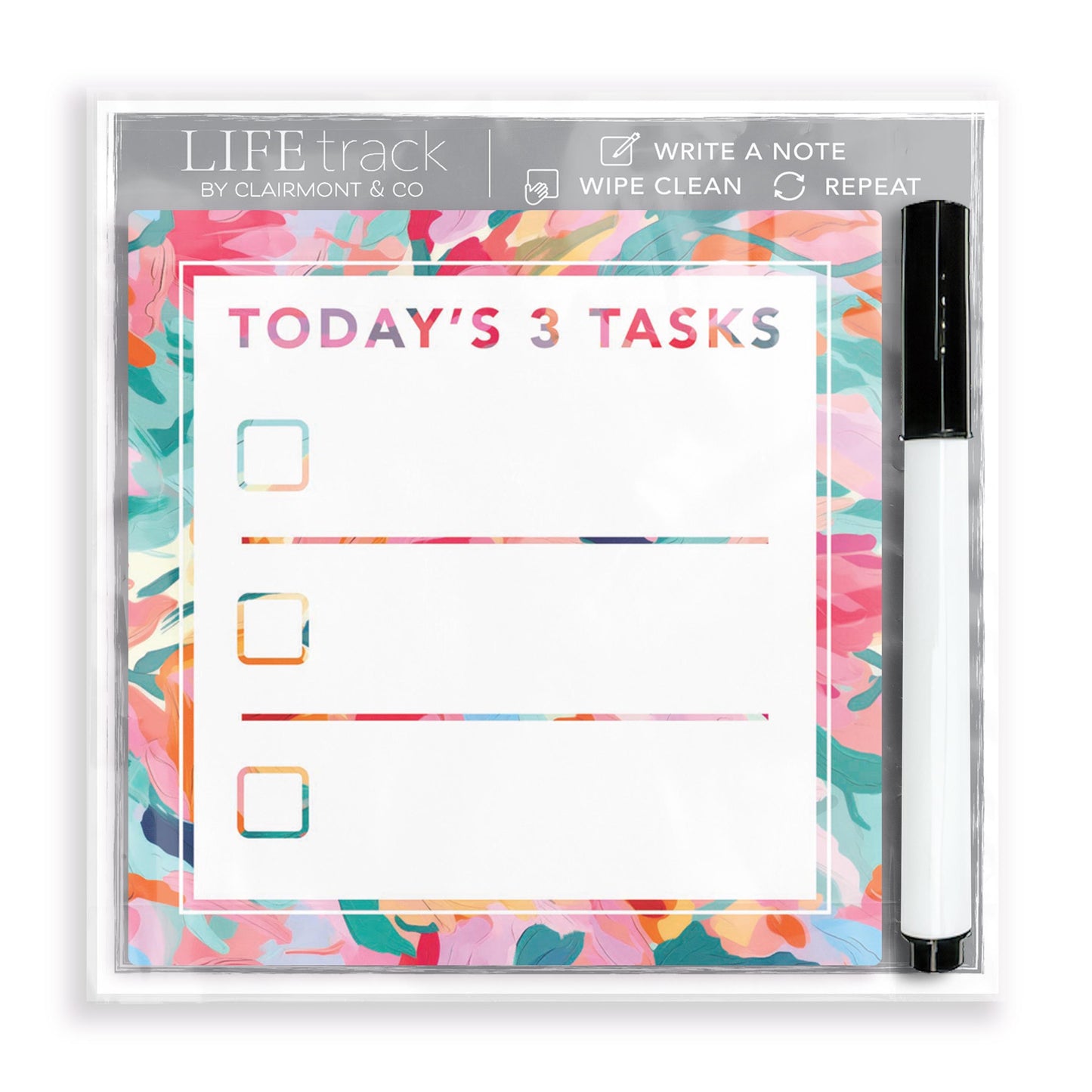 Abstract Florals Today's 3 Tasks