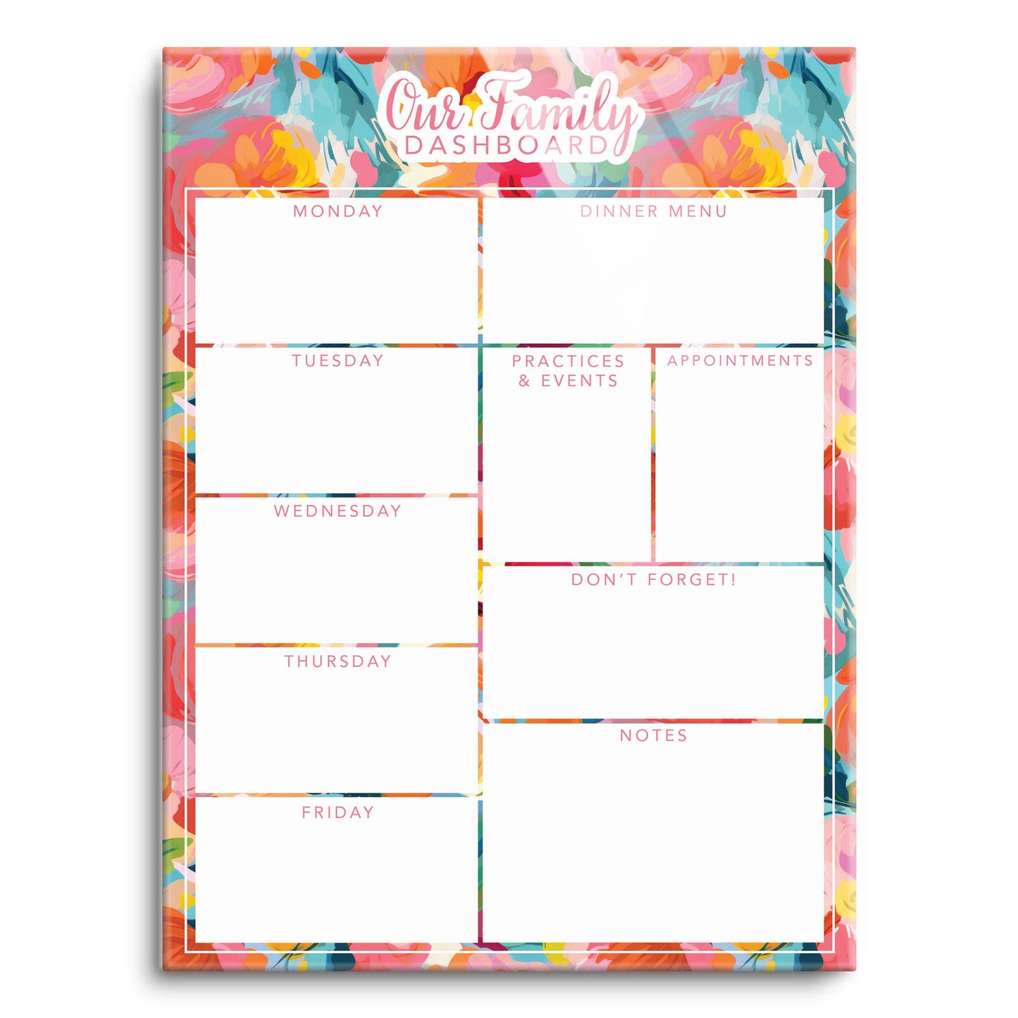 Abstract Florals Our Family Dashboard