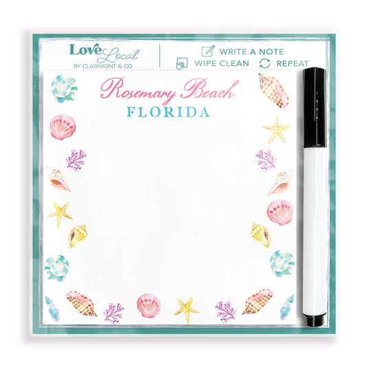 Love+Local 4x4 Dry Erase | Shells & Shoreline
