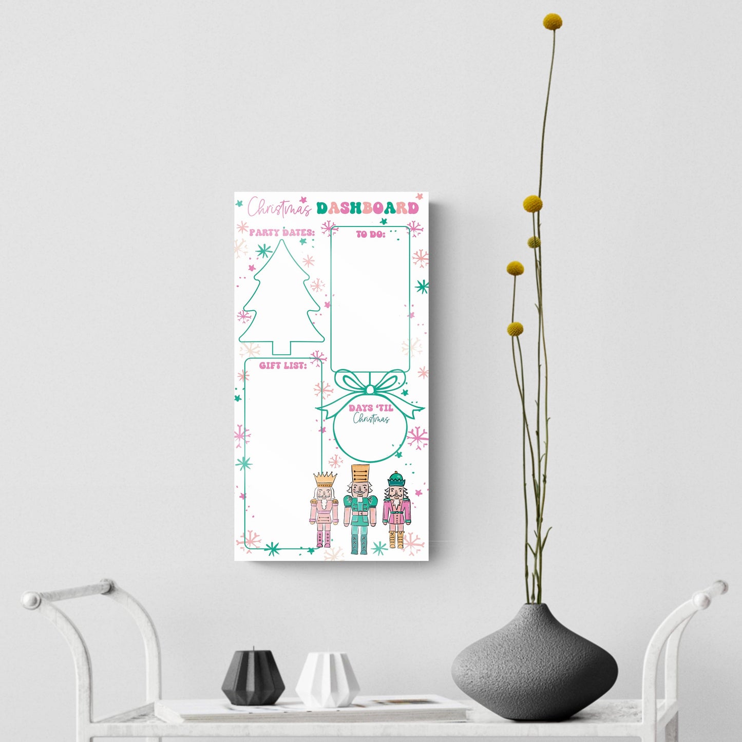 Confetti Nutcracker Christmas Dashboard | 8x16