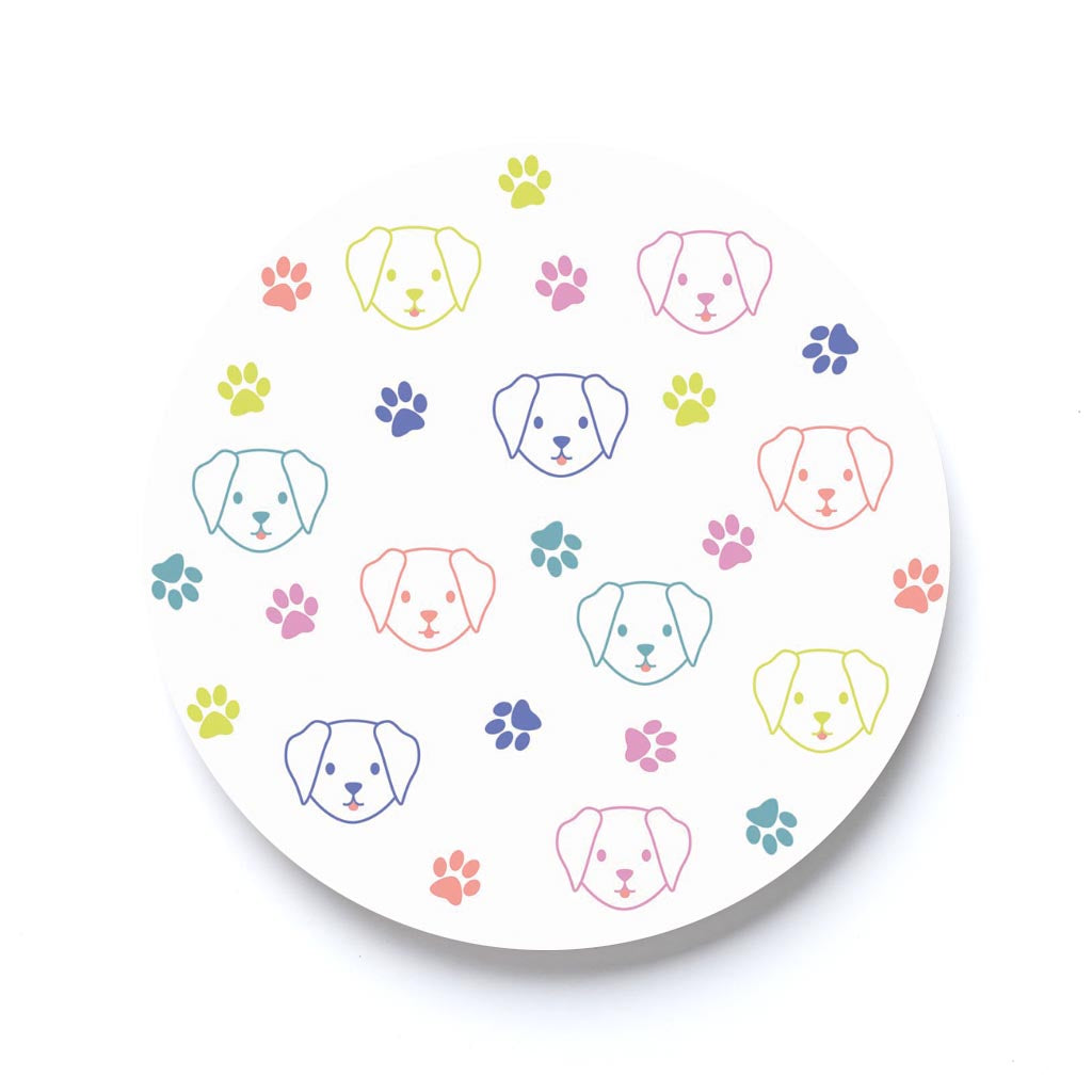 Cute Dog Faces Colorful