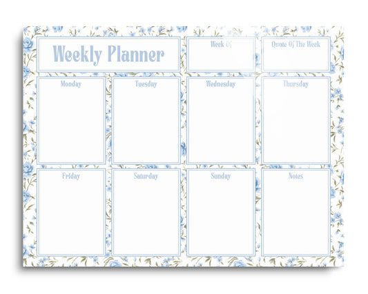 Chinoiserie Chic Weekly Planner Floral