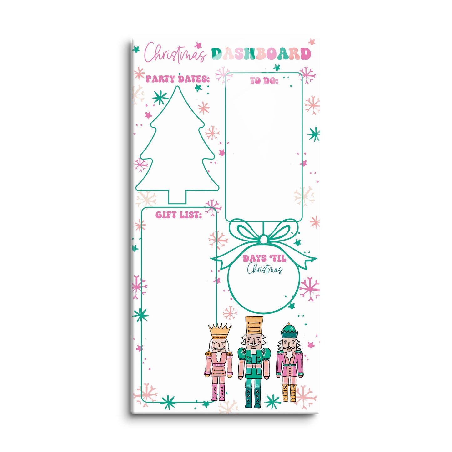 Confetti Nutcracker Christmas Dashboard | 8x16