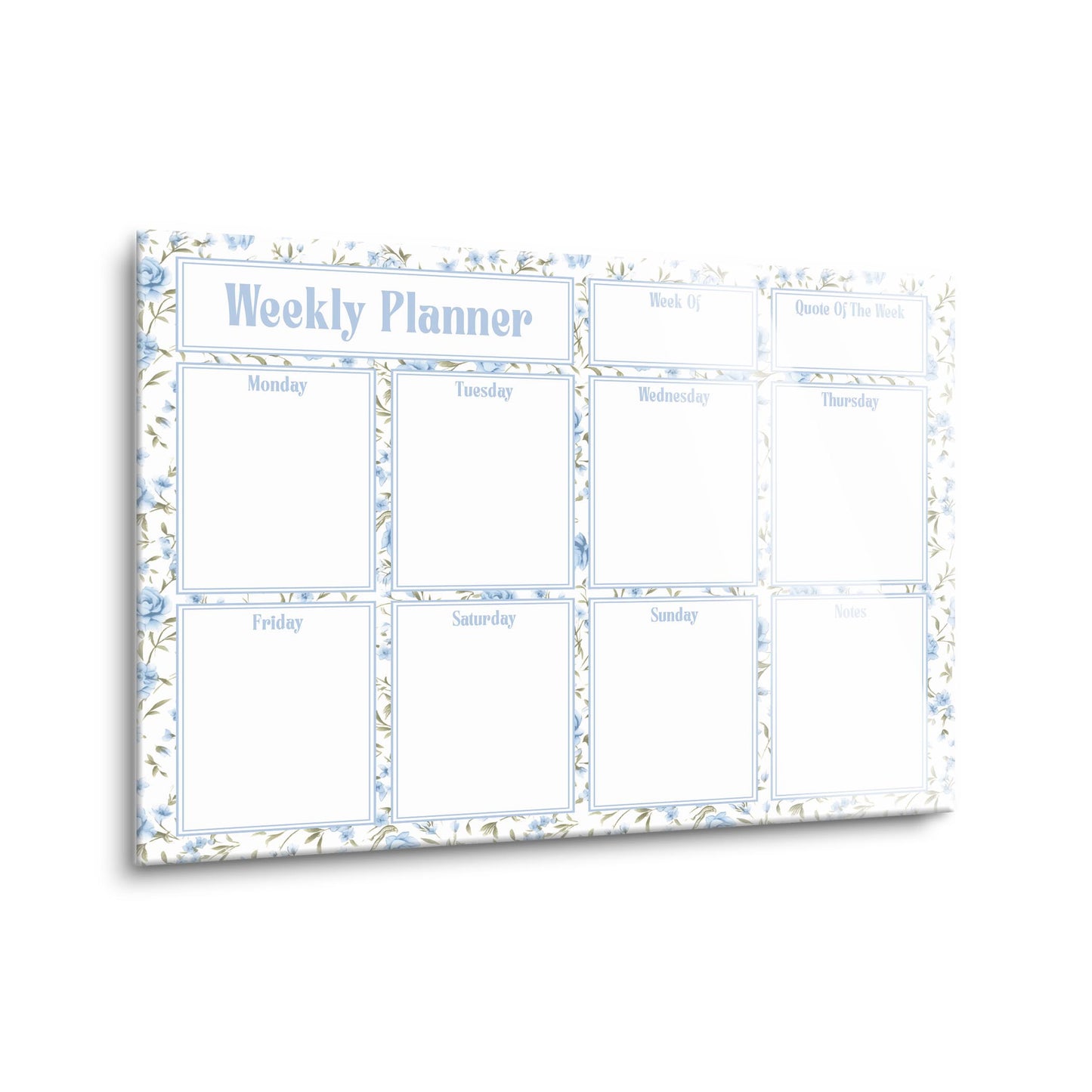 Chinoiserie Chic Weekly Planner Floral