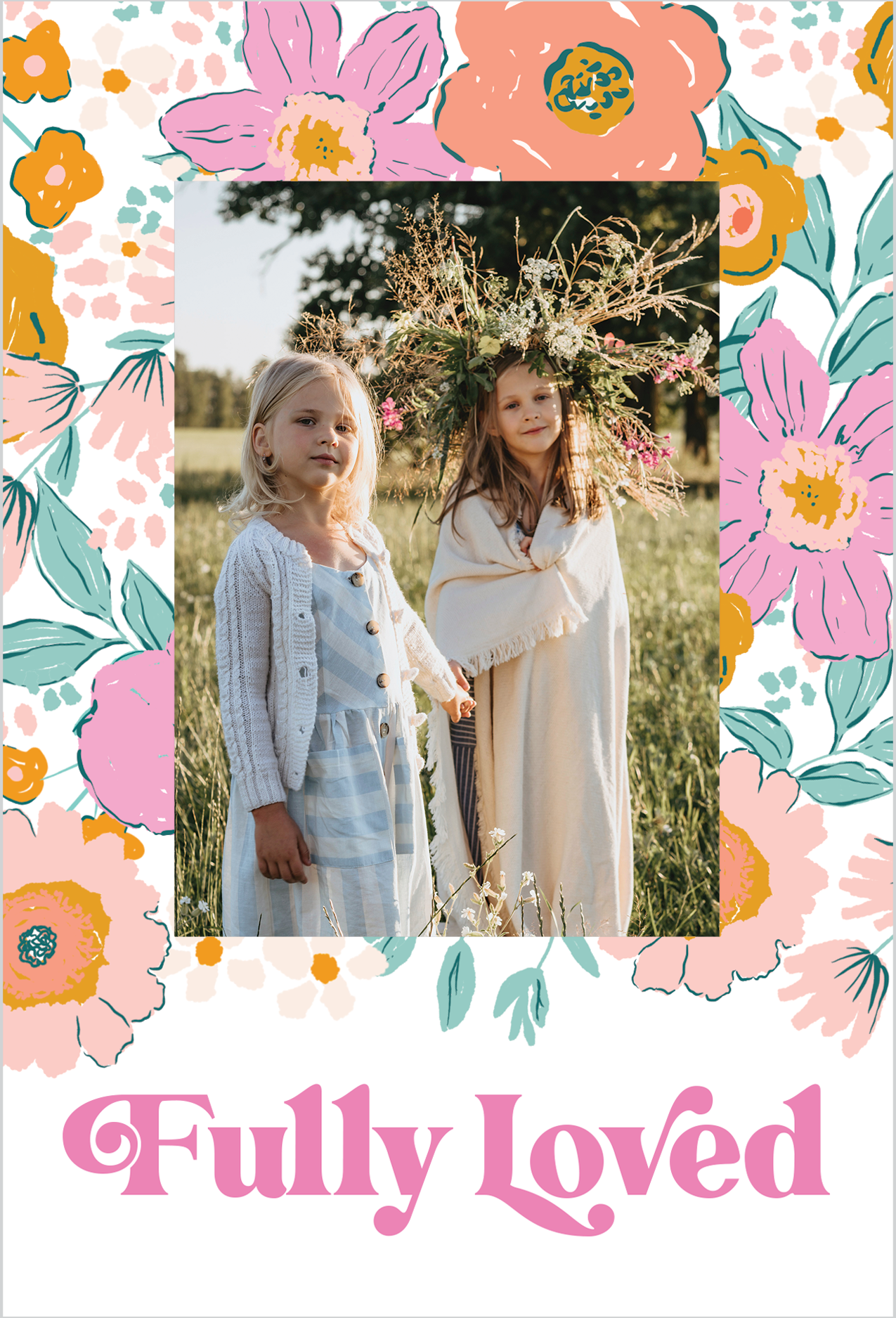 Kalia Floral Photo Frame - Fully Loved