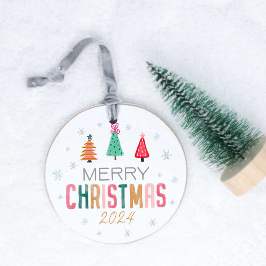 Wonderland Merry State Round Ornament