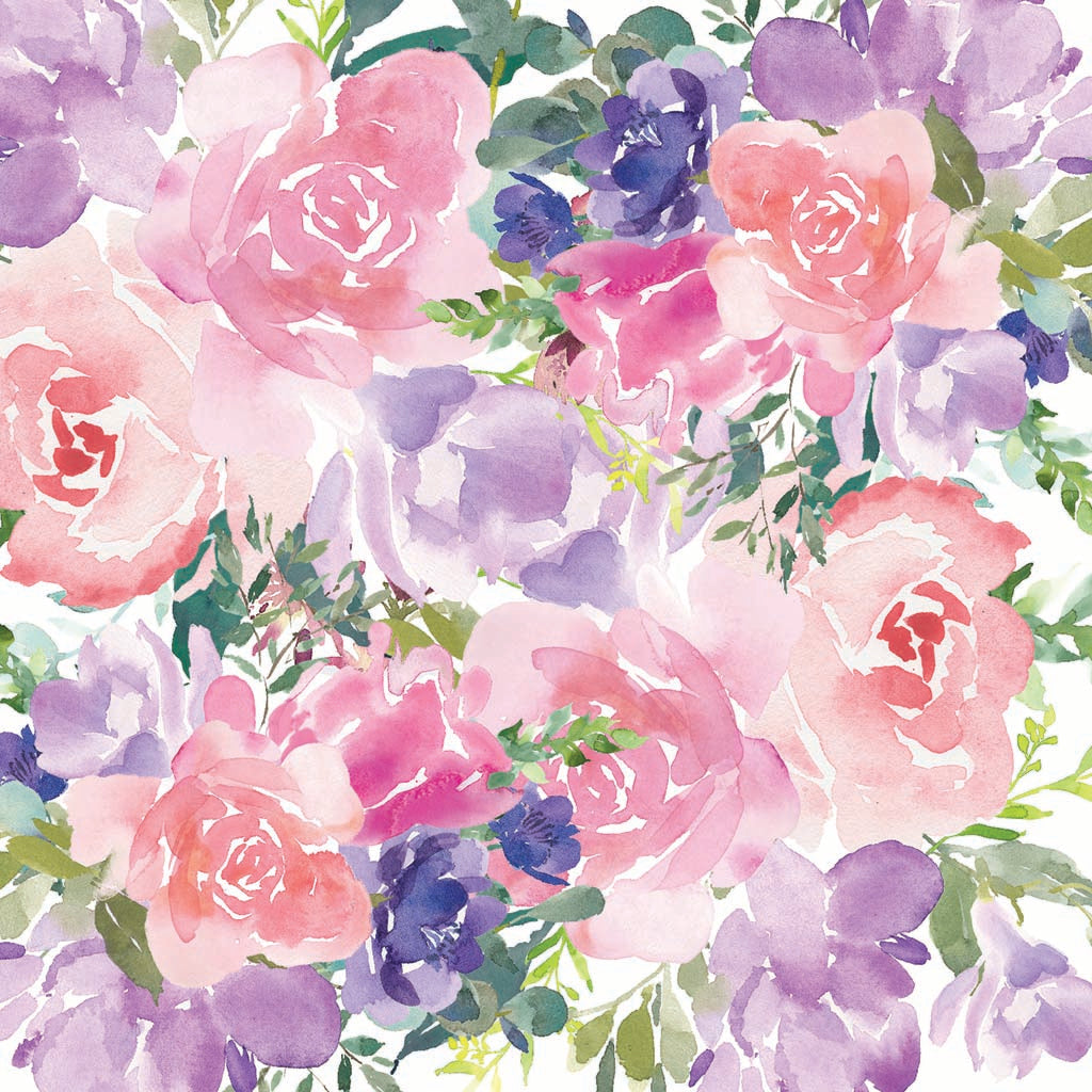 Car Coaster-Floral Watercolor Pattern 3 -7