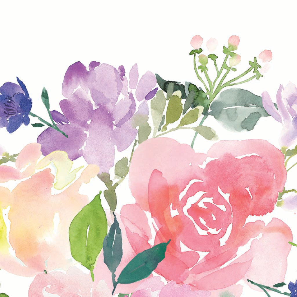 Car Coaster-Floral Watercolor Pattern 4 -7