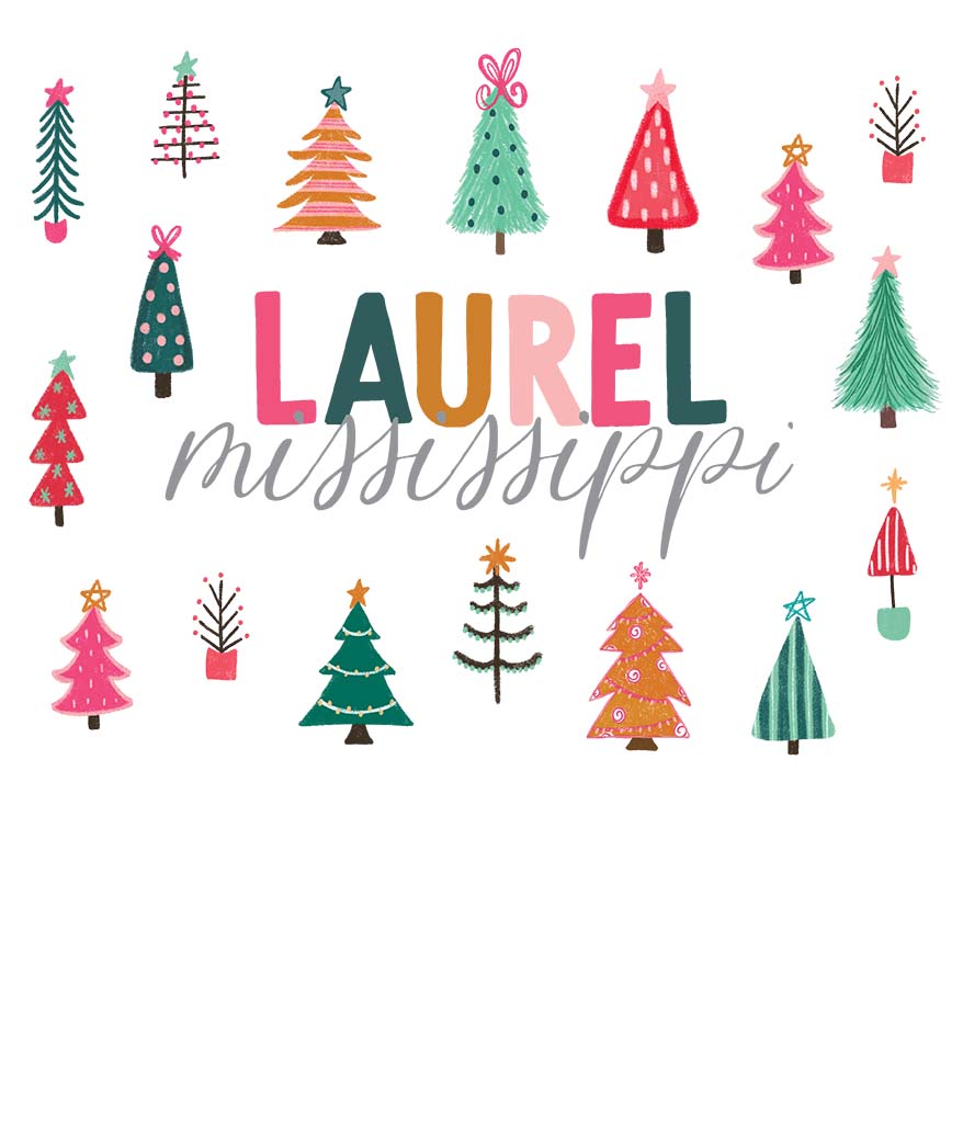 Gildan Sweatshirt White-Love + Local Whimsy Wonderland Bright -5