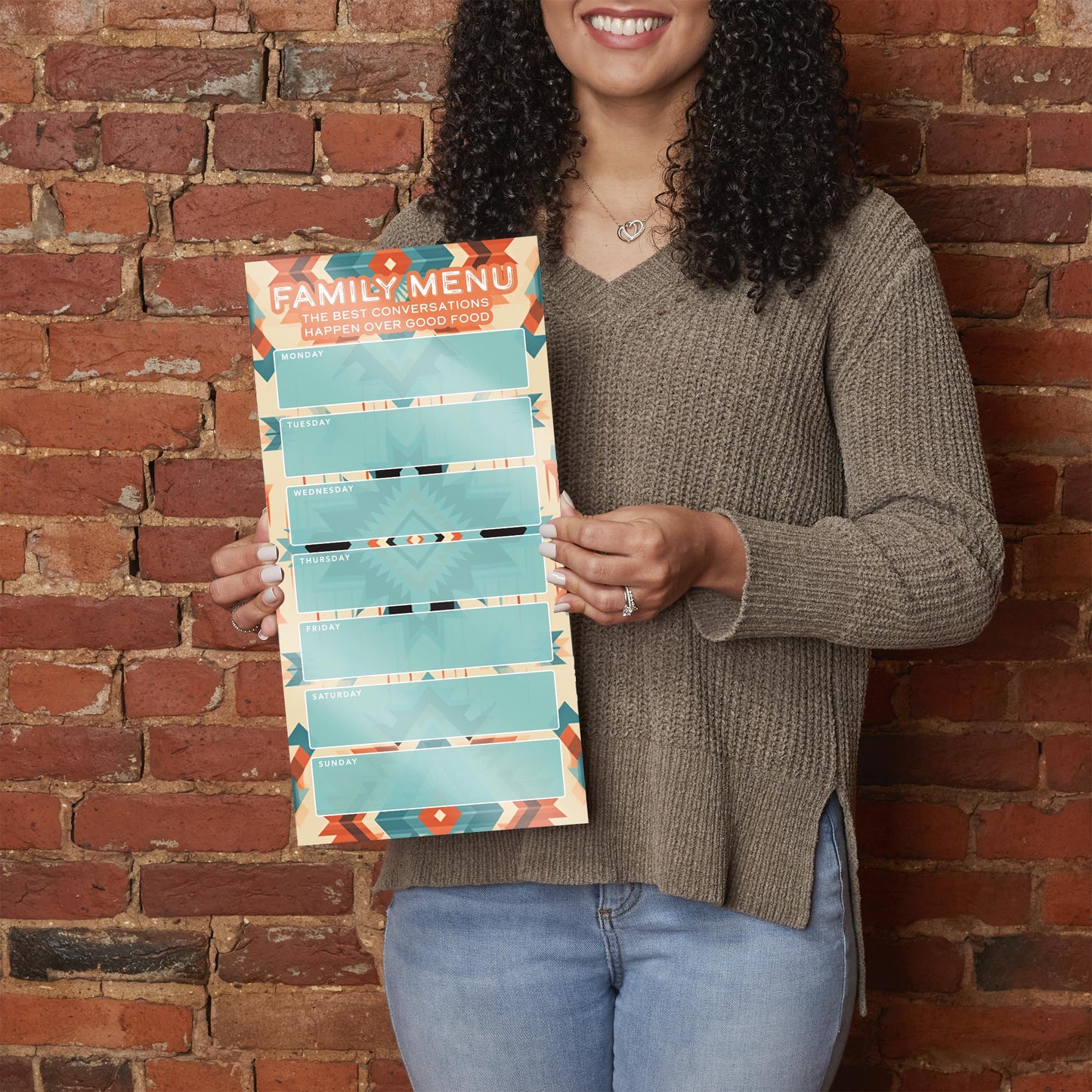 Western Quilt Pattern Family Menu | 8x16