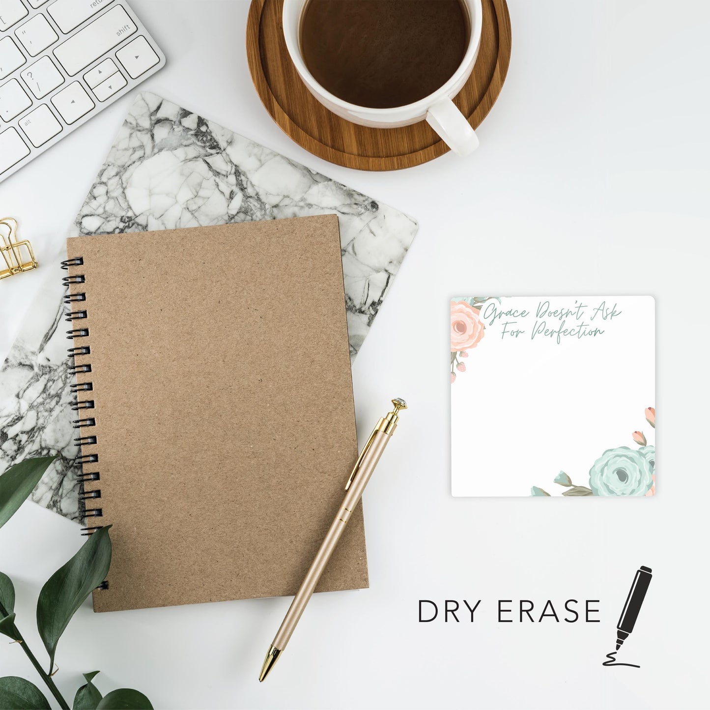 Colorful Faith Notes Floral Grace Doesn't Ask | 4x4