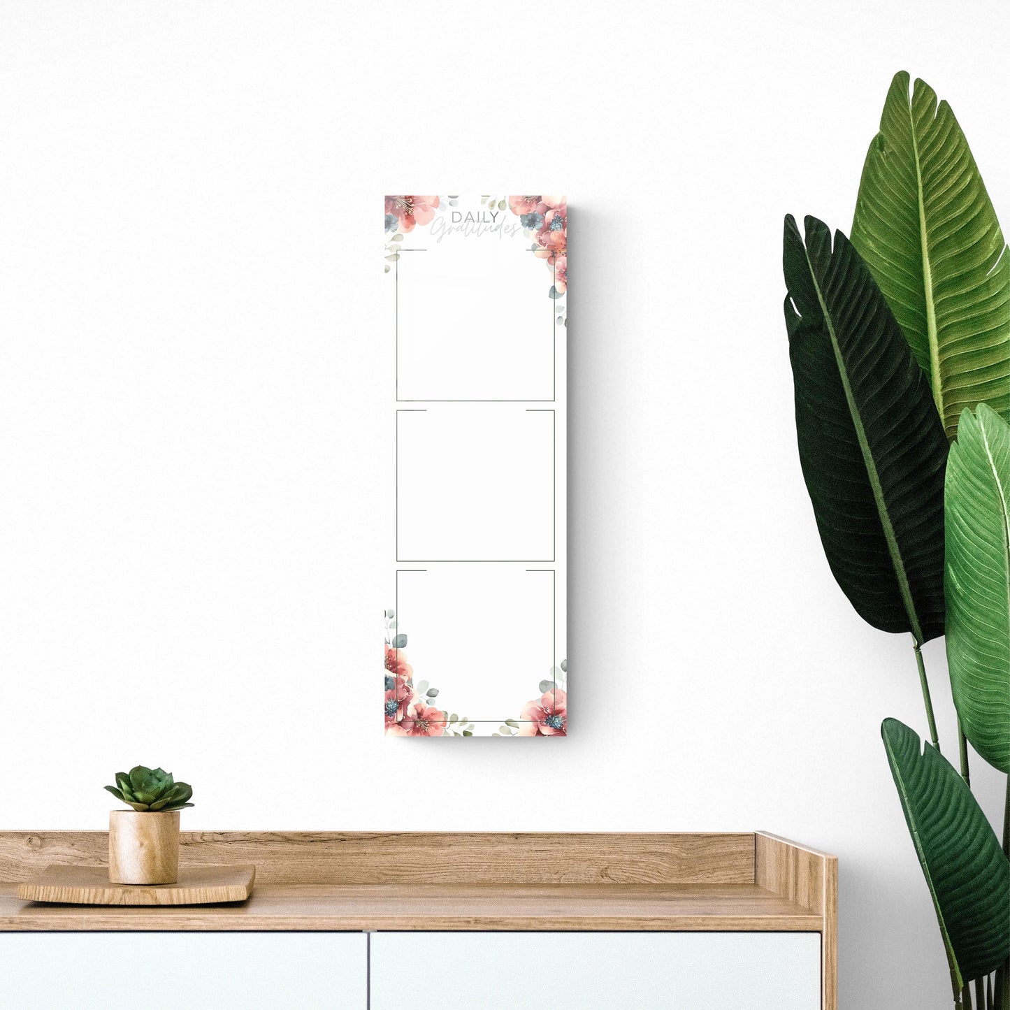 Floral Daily Gratitudes Message Board | 8x24