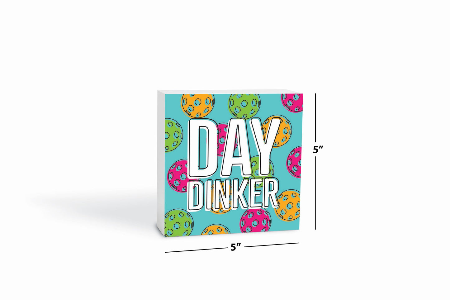 Neon Pickleball Day Dinker Blue | 5x5