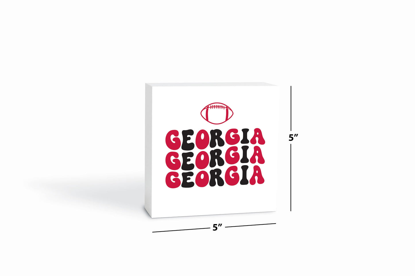 Clairmont & Co Game Day Wave Georgia | 5x5