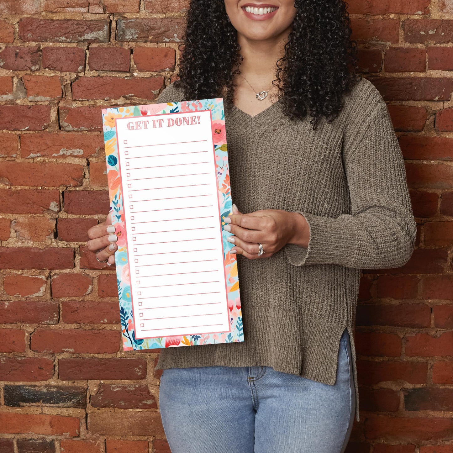 Spring Tracker Floral To Do List Get It Done! | 8x16